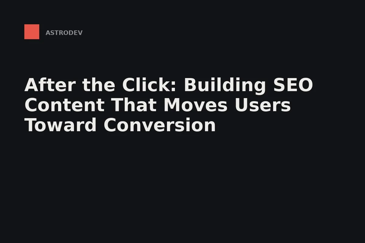 A ranking earns the click; the page decides what happens next.