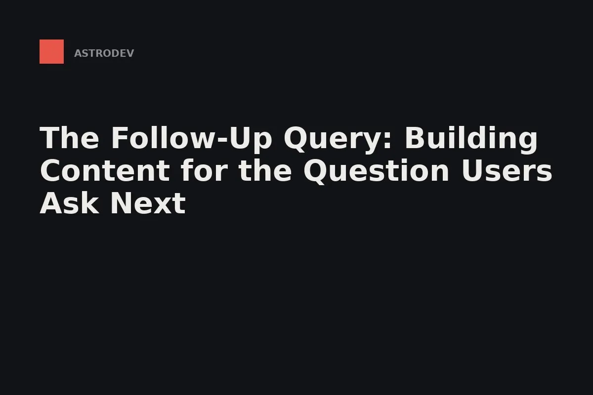 One session, four questions: the interface now remembers the thread between them.