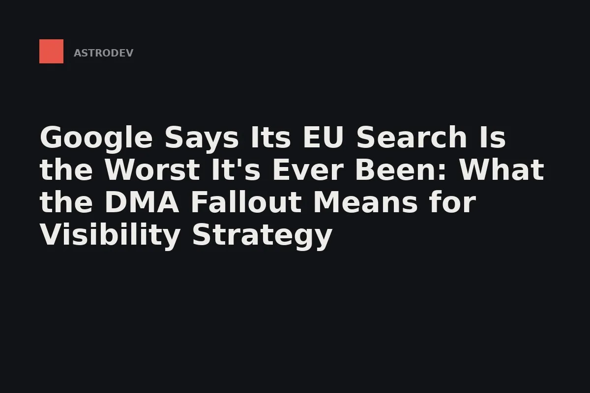 A European search result reshuffled by regulation, not by relevance.