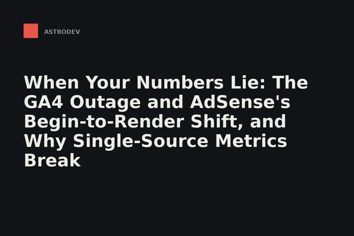 One upstream source, two silent ways for a number to lie.