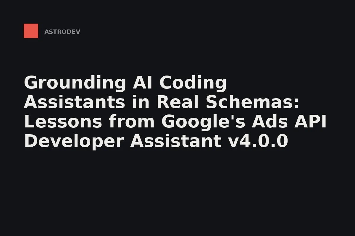 An AI coding assistant reading a live API schema instead of guessing.